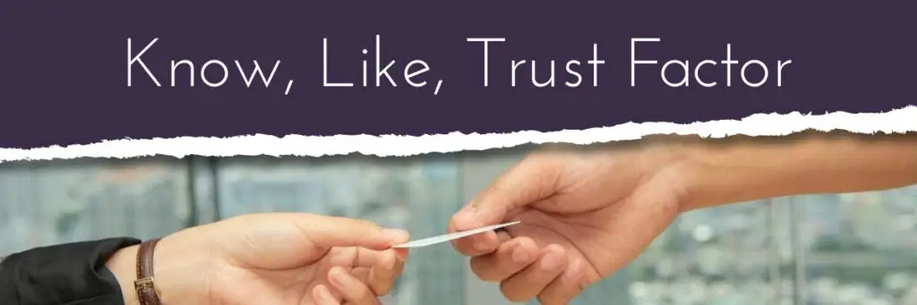 know like trust factor